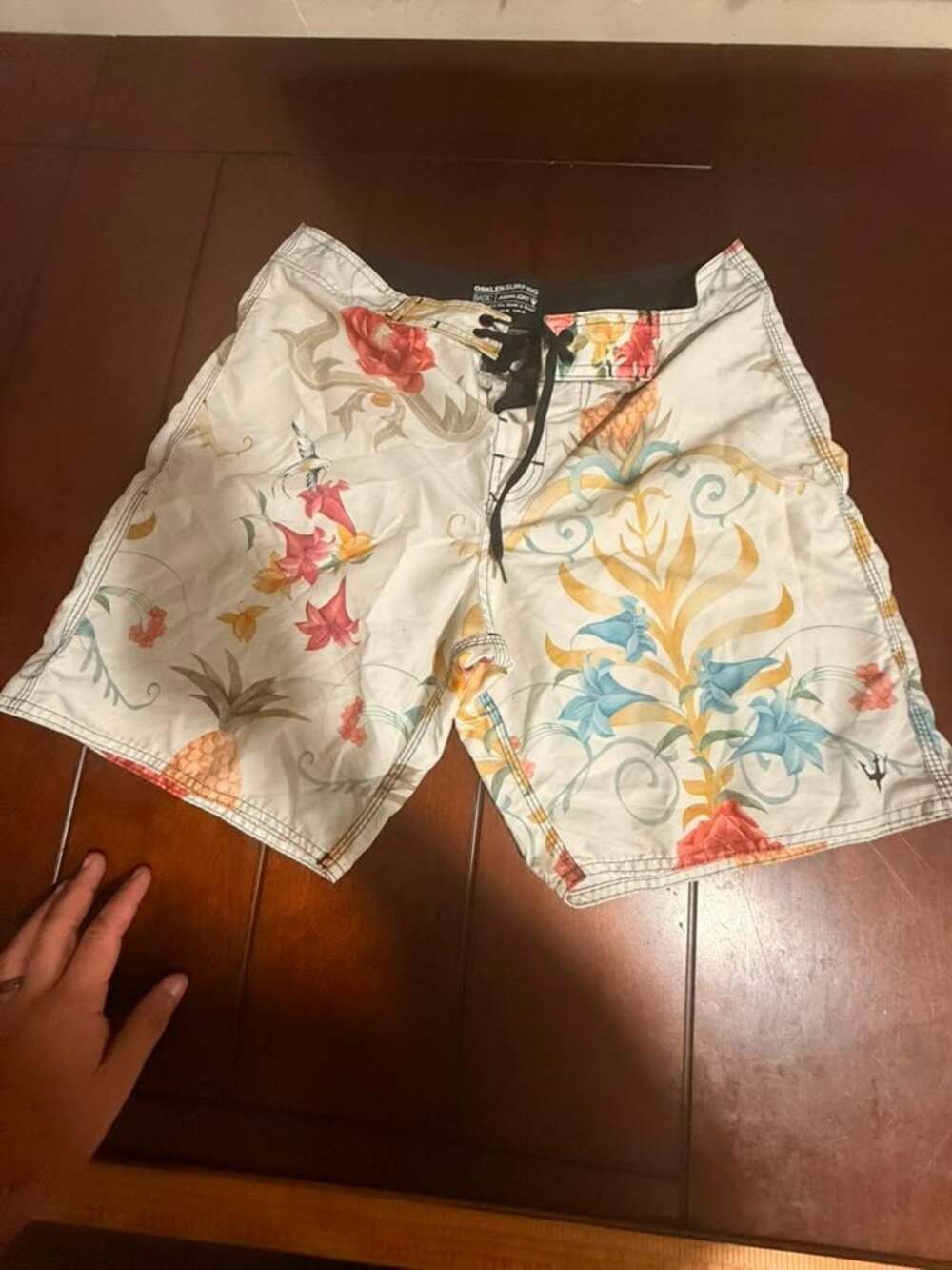 Osklen Surfing Basic Aqualight Boardshorts Size USA 30 Floral Pineapple